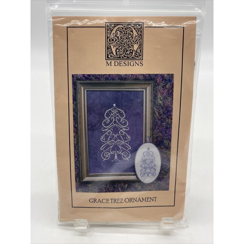 M Designs “Grace Tree Ornament” Christmas Cross Stitch Ornament Kit Pattern